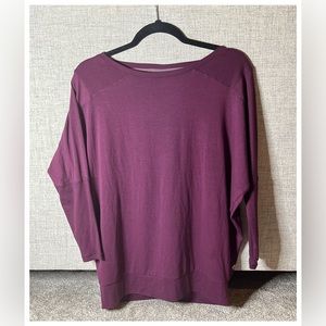Soft Flow Yoga/Pilates Top in Plum